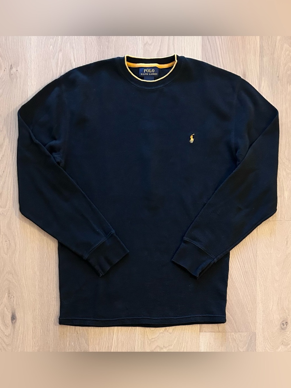 Polo Ralph Lauren Long Sleeve Waffle Knit Shirt